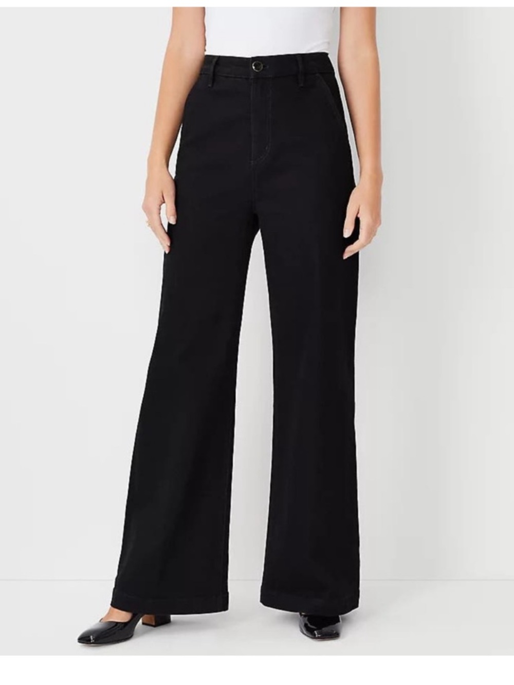Ann Taylor Trousers Jeans High Rise Black